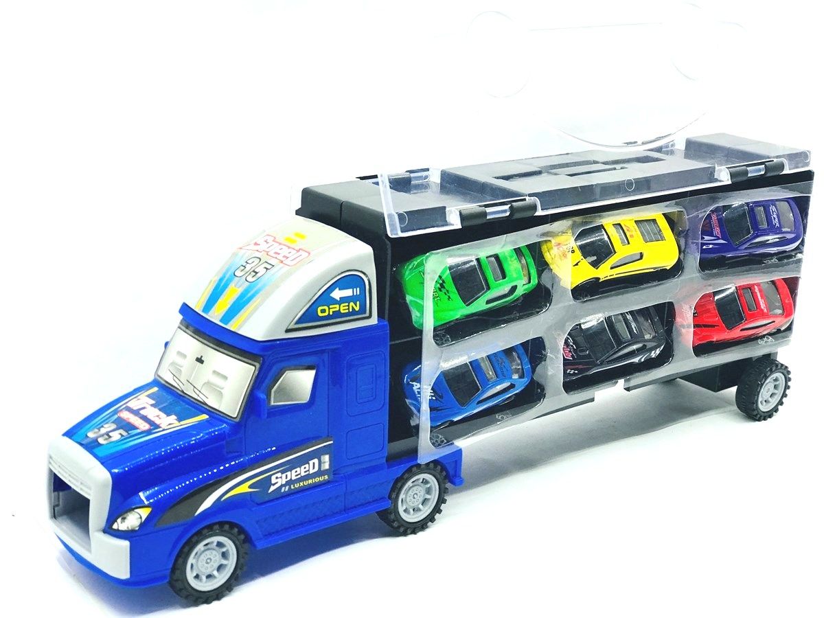 Taşınabilir Die Cast Metal Araçlı Kaydıraklı Tır