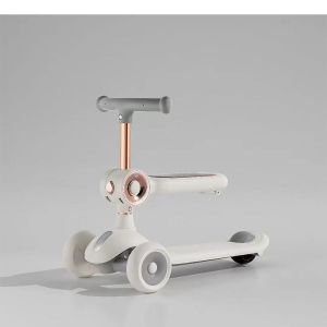 KM638 Sesli ve Işıklı Scooter Oturaklı  - C03.KM638 - Stokta Olan Renk Gönderilir