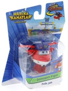 Harika Kanatlar Dönüşen Tekli Figür Polis Jett