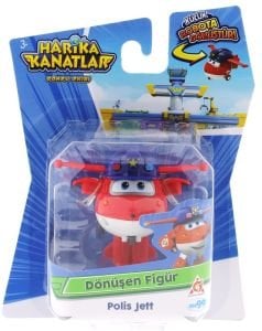 Harika Kanatlar Dönüşen Tekli Figür Polis Jett