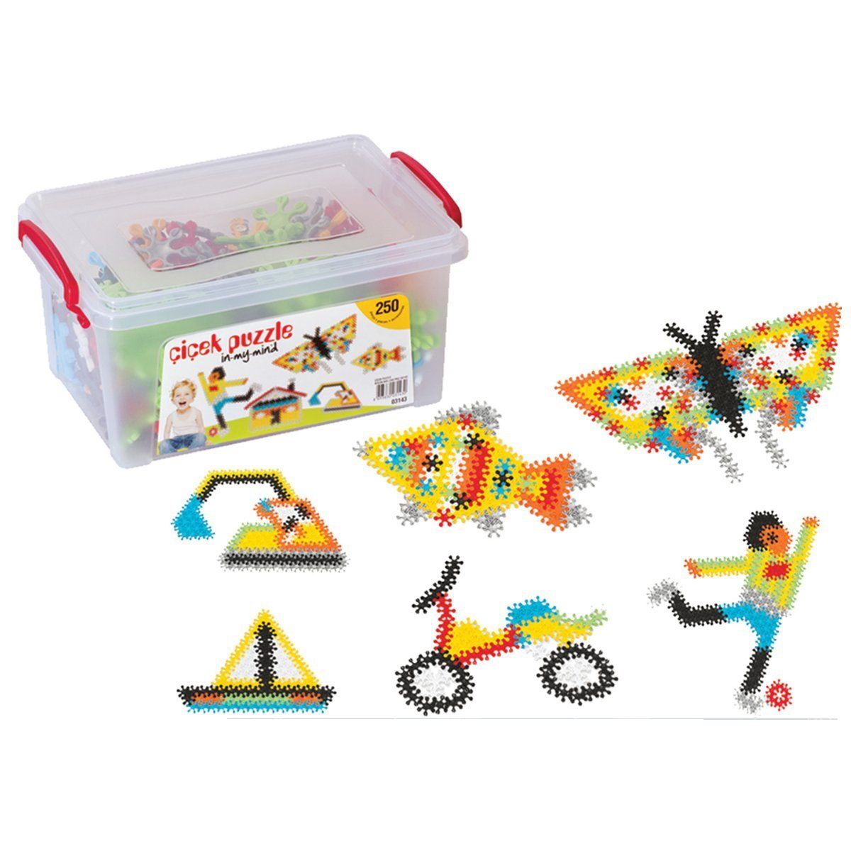 03143 Çi̇çek Puzzle Küçük Box 250 Parça
