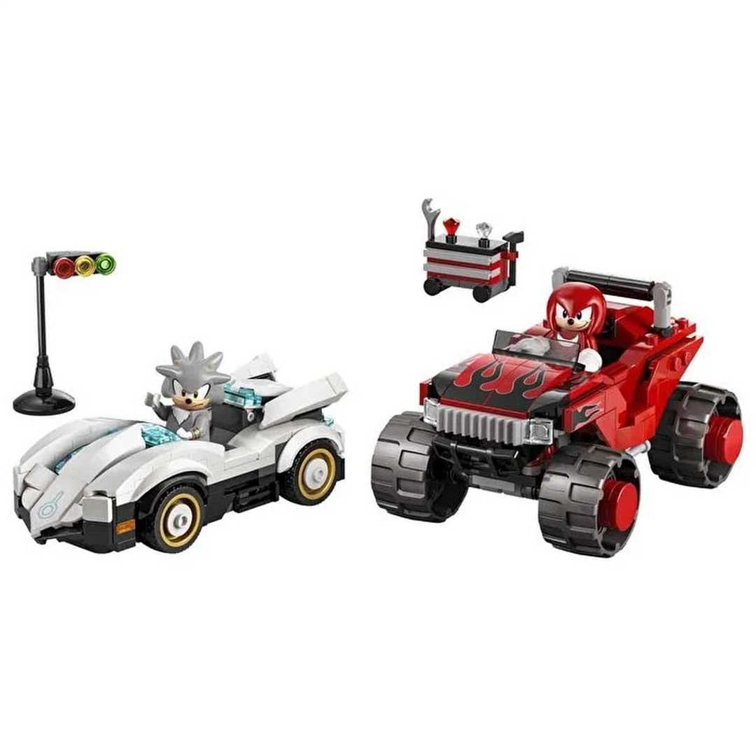 LEGO Sonic the Hedgehog Silver’ın Arabası Knuckles’ın Canavar Kamyonuna Karşı 77118