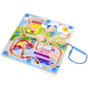 Classic World Ahşap Mıknatıslı ve Boncuklu Labirent Bulmaca