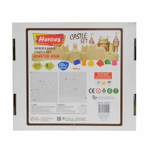 KUM-044 1000 gr Heroes Kinetik Kum Kale Kalıplı  Set - Eren Oyuncak