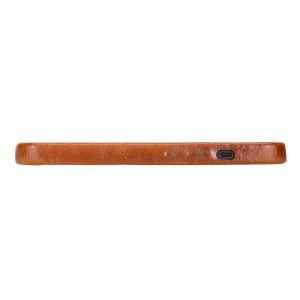 Apple iPhone 13 Mini Uyumlu Deri Arka Kapak ROCK RST2EF Taba
