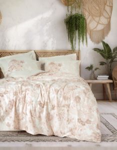 Cotton Box Dual Çift Kişilik Nevresim Takımı Vestige Bej