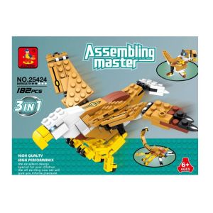 Ausini Assembling Master 3 in 1 182 Parça Dönüşen Kartal