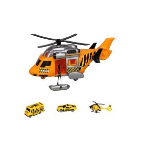 ERN-2006 Heroes Toys Helikopter İnşaat Seti Arabalı 