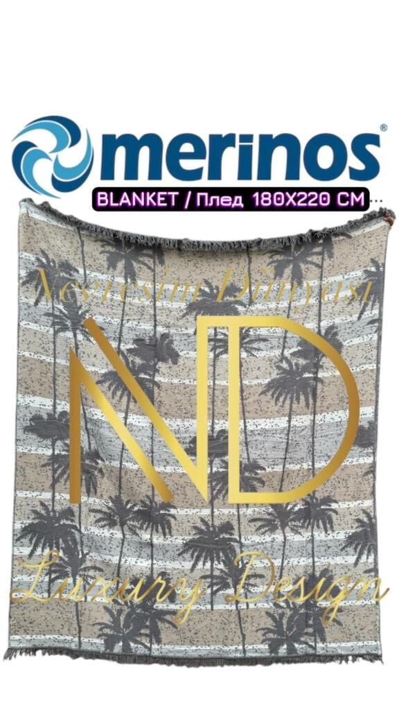 Merinos Miami Çift Kişilik Battaniye