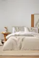 Özdilek Çift Kişilik Ranforce Nevresim Takımı Miscanthus Krem