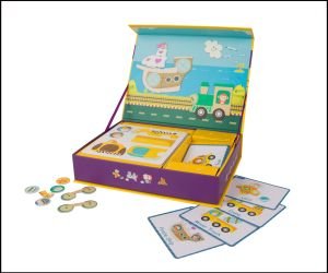 Classic World Ahşap Mıknatıslı Oyun Seti Taşıtlar