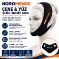 NORDMENDE Çene ve Yüz Şekillendirici Band - Ayarlanabilir V-Line Yüz Toparlayıcı Band - Cırt Cırtlı Esnek Yüz Bandı - Siyah