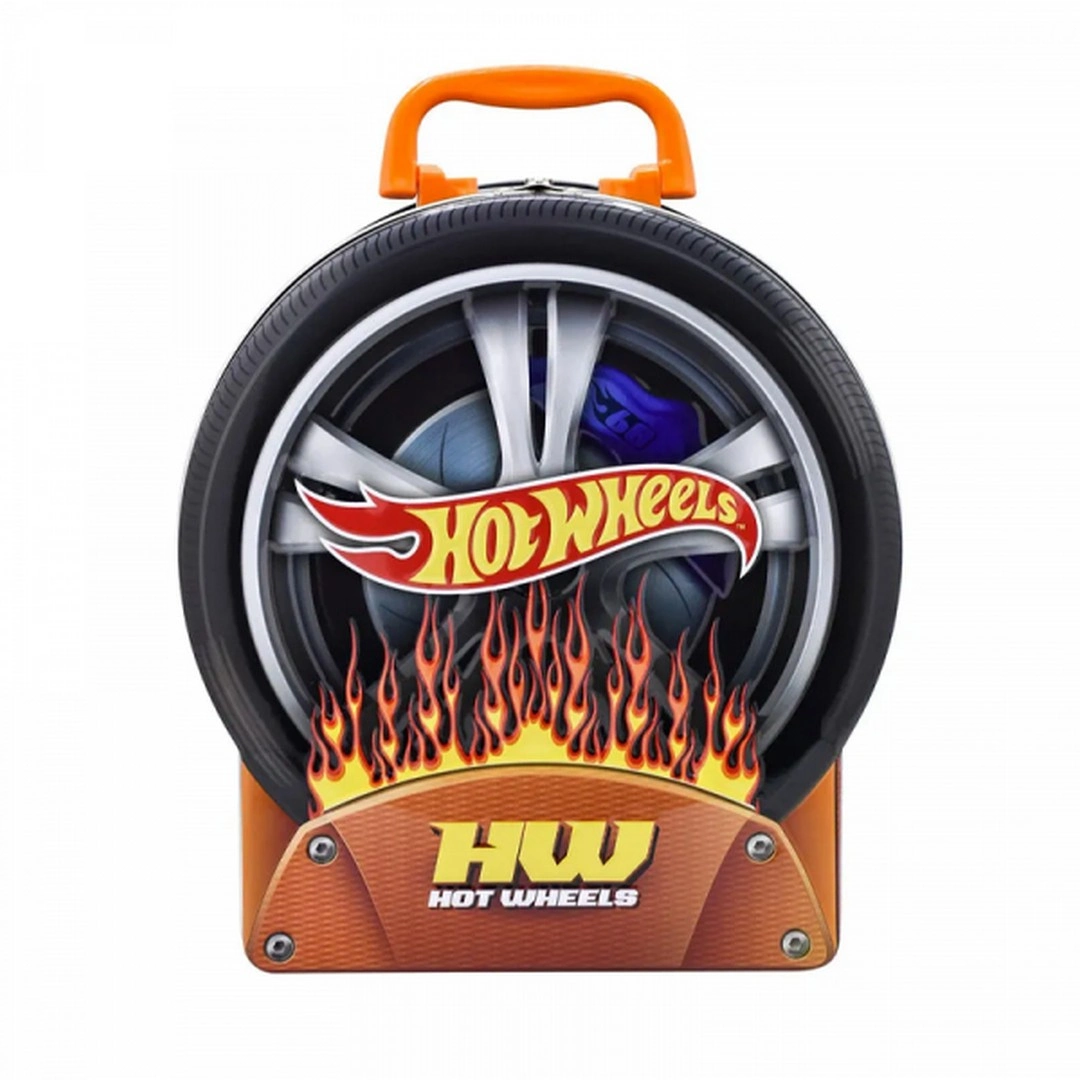 Hot Wheels Metal Tekerlek Şeklinde Araba Saklama Kutusu 29 Araç Kapasiteli