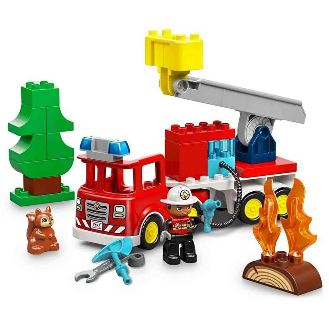 LEGO DUPLO Kasabası Hortumlu İtfaiye Aracı ve İtfaiyeci 10473