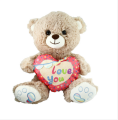 PJH2324 PELUŞ 30CM LOVE YOU KALPLİ AYI -VRD