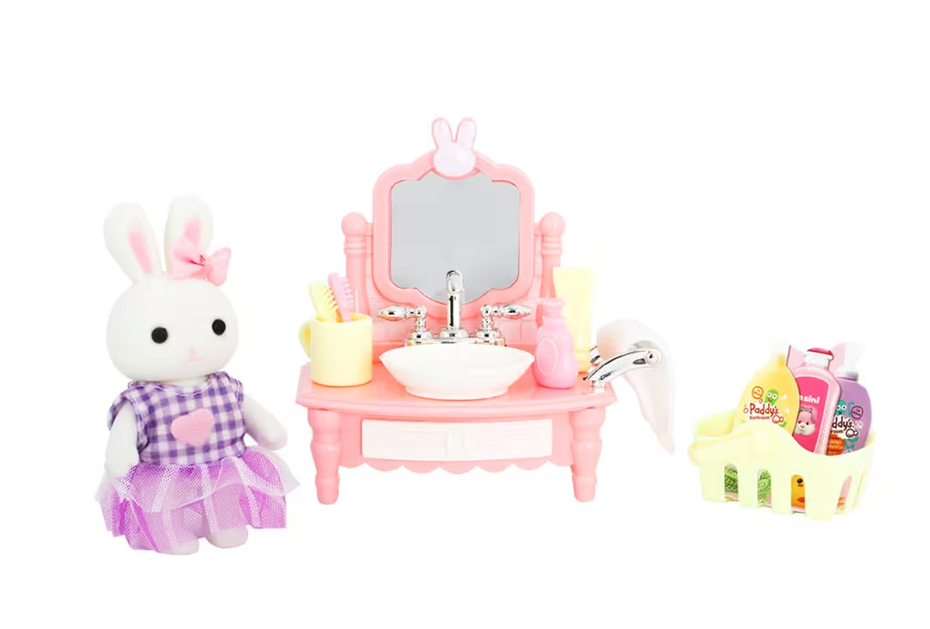 Bay Dreamy Mini Tavşan Lavabo Dekorasyon Seti