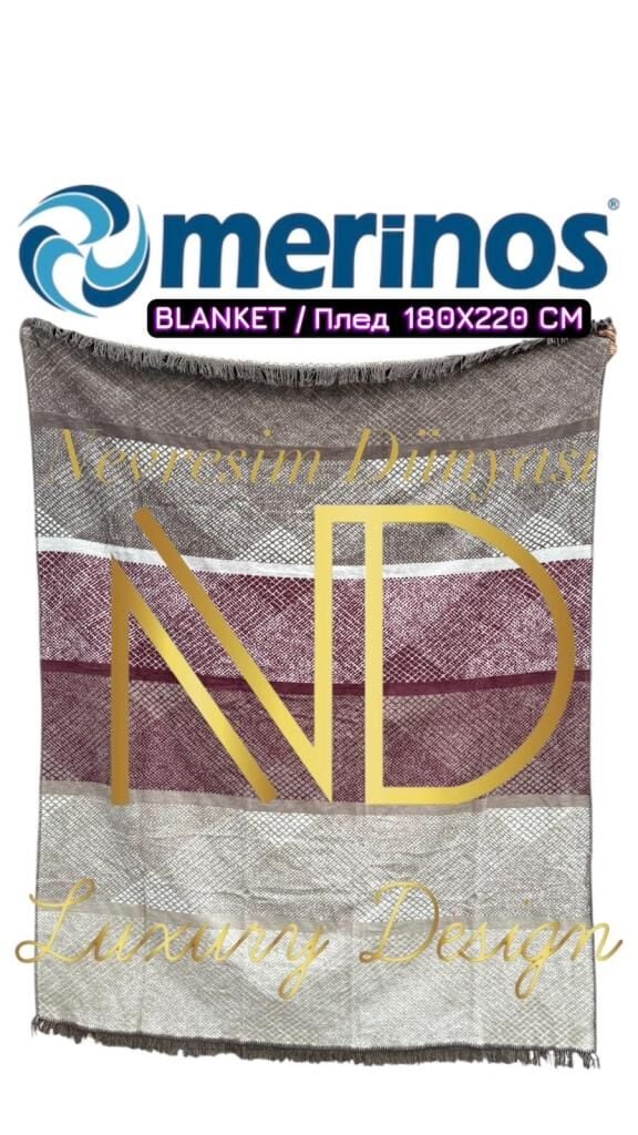 Merinos Akmonia Cakao Çift Kişilik Battaniye