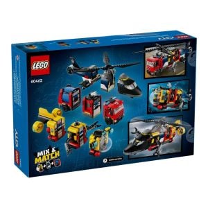 60462 Lego City Helikopter, İtfaiye Kamyonu ve Denizaltı 874 parça +7 yaş