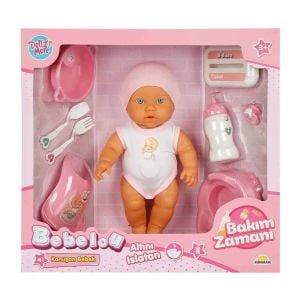 3823 Bebelou Bakım Zamanı Sesli Gülen Ağlayan Bebek 32 cm