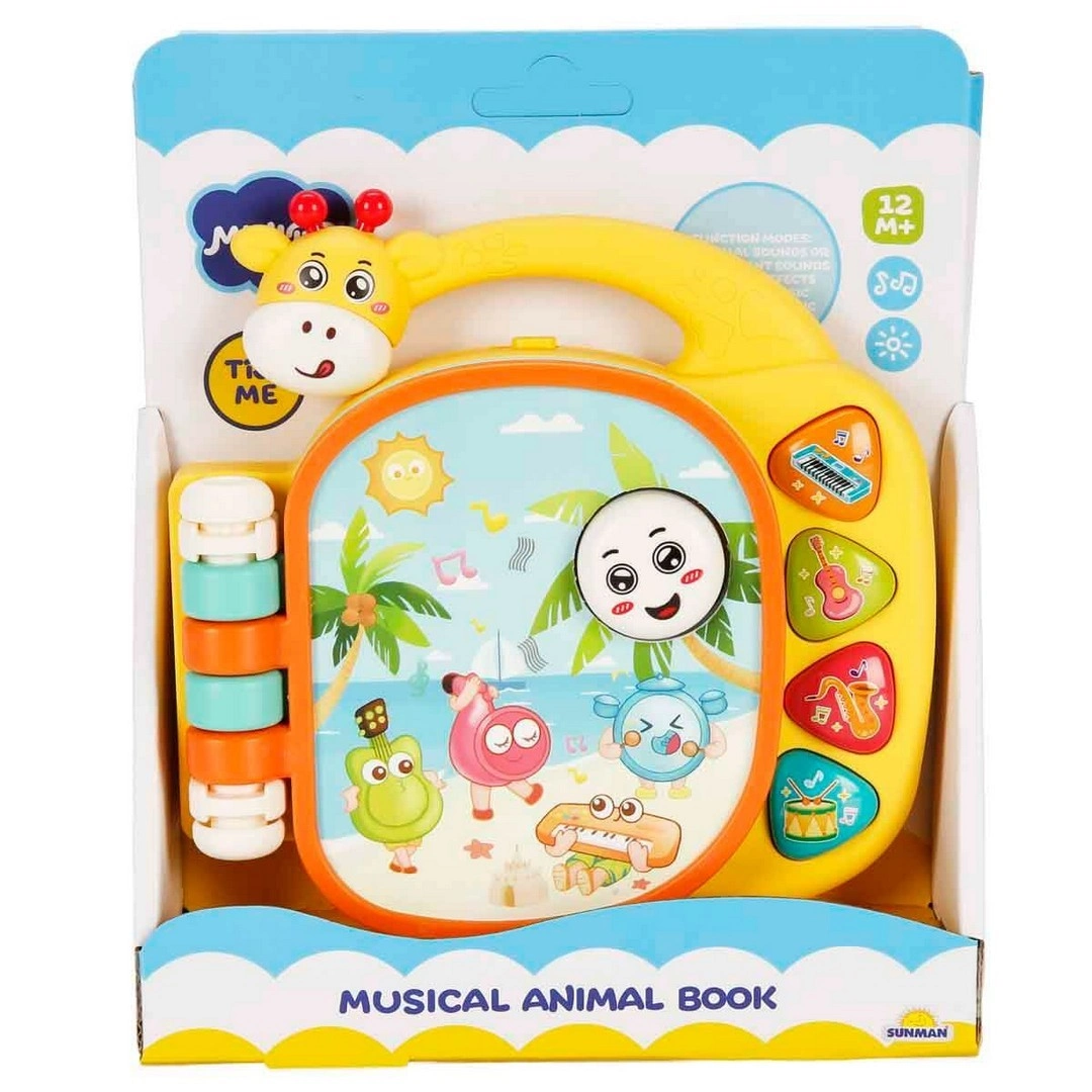 Minibo Sesli ve Işıklı Zürafa Figürlü Müzik Kitabı S02005221