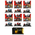 1:12 Sesli ve Işıklı BMW Die Cast Çek Bırak Motosiklet ve Tamir Atölyesi Seti