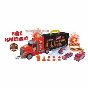 ERN-875 Heroes Toys Çantalı İtfaiye Taşıyıcı Tır Seti 