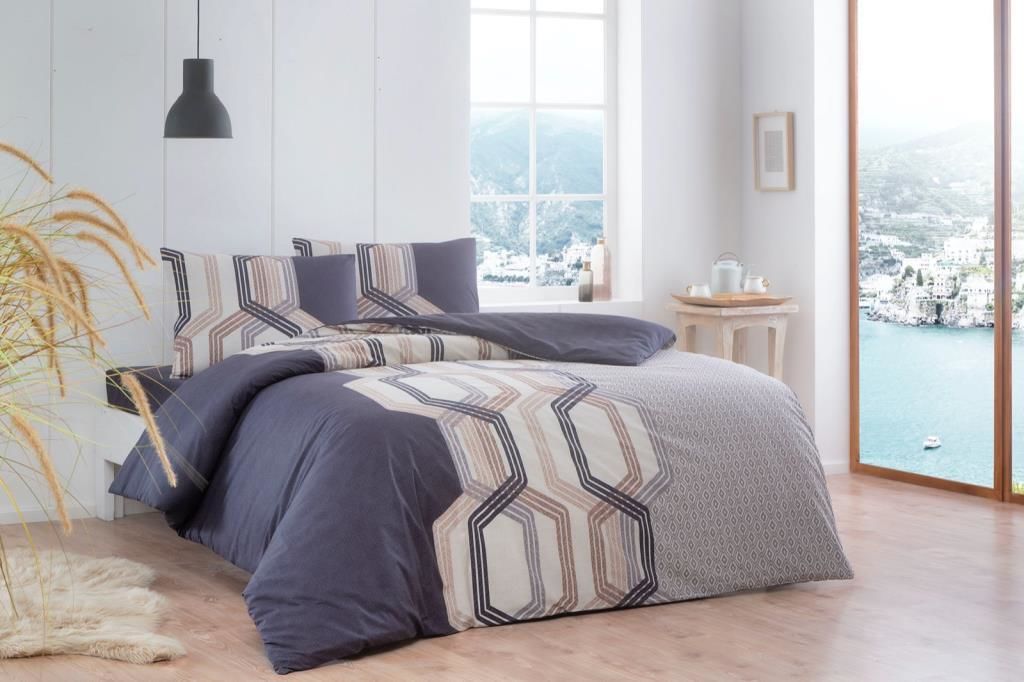 Taç Çift Kişilik Ranforce Nevresim Takımı Vasper Kahve