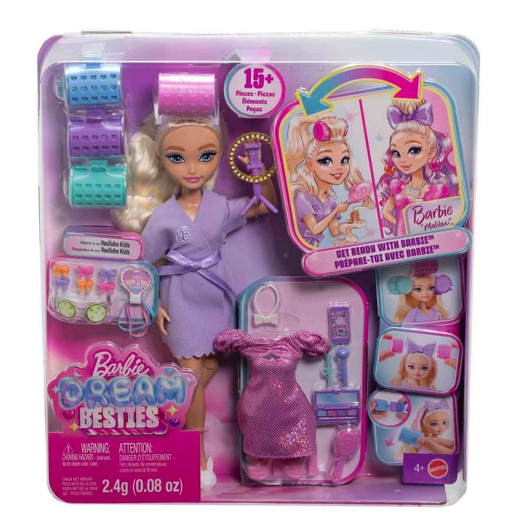 Barbie Dream Besties Barbie ile Hazırlan Malibu Bebek ve Aksesuarları