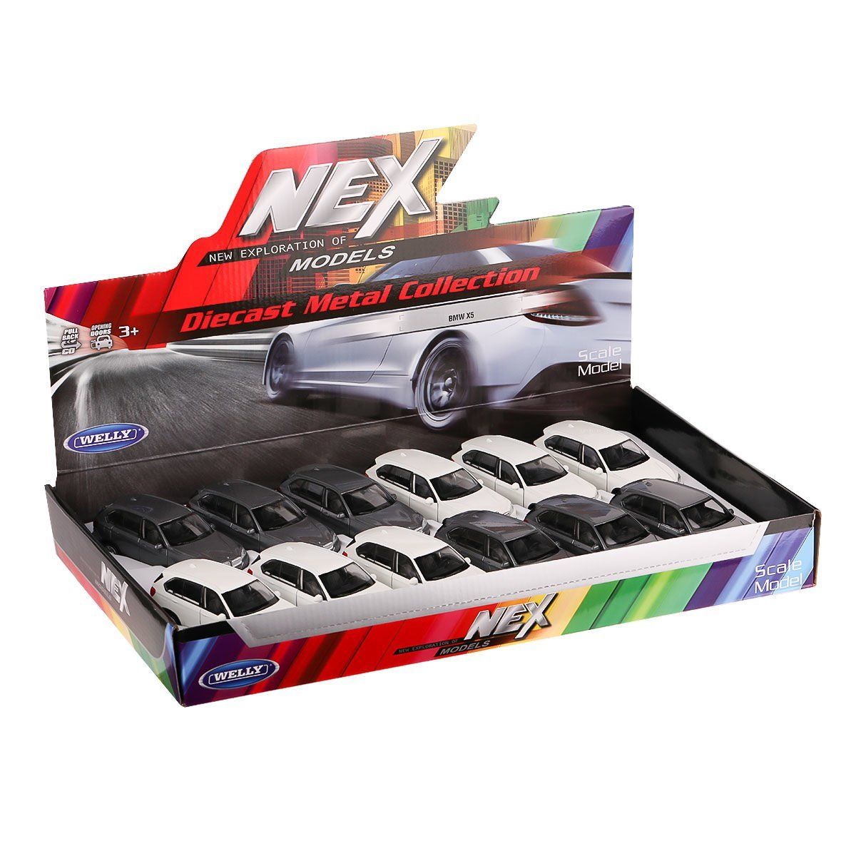 43691 Welly BMW X5 Çek Bırak Model Araba - 1 Adet Stokta Olan Gönderilir