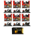 1:12 Sesli ve Işıklı Benelli Polis Die Cast Çek Bırak Motosiklet ve Tamir Atölyesi Seti