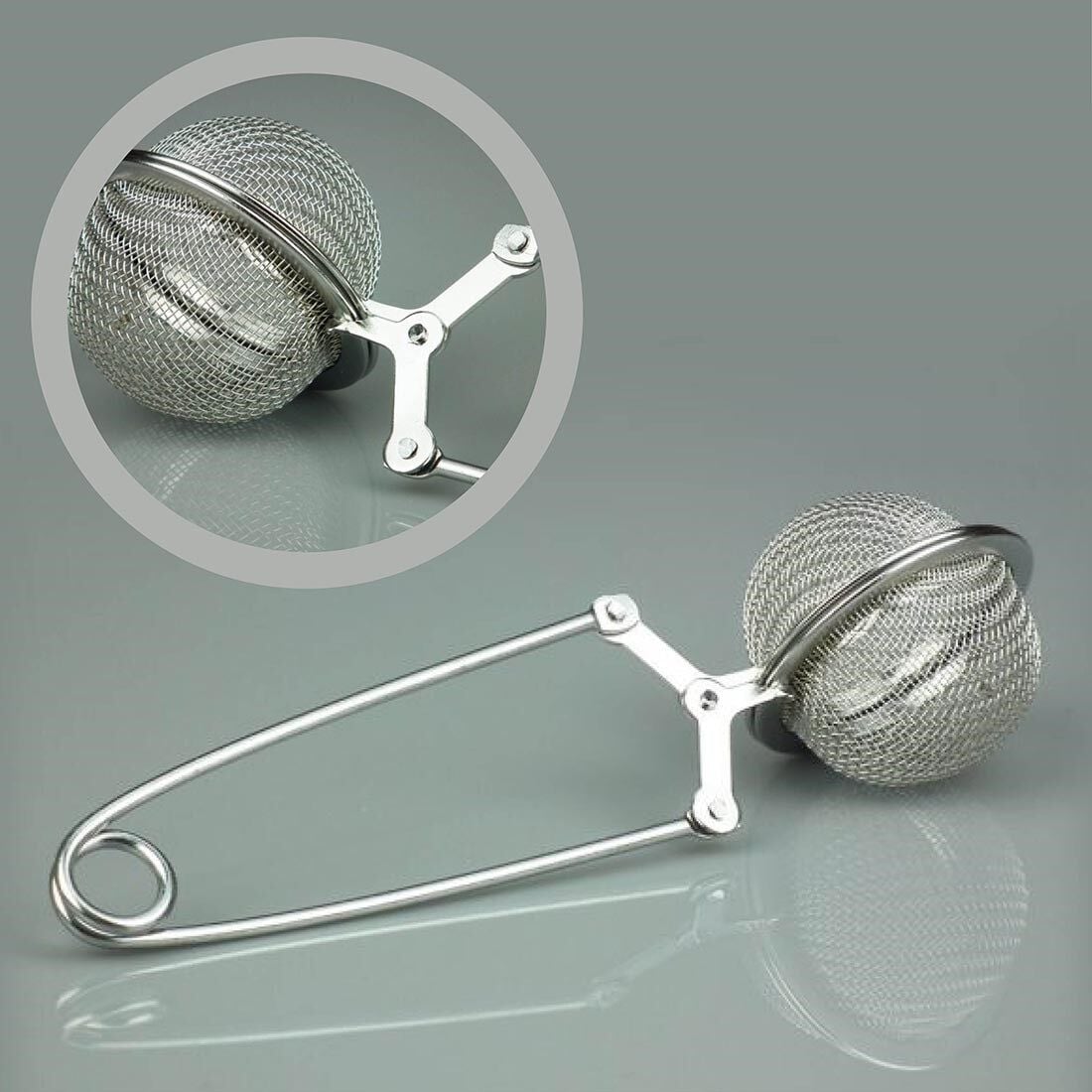 Paslanmaz Metal Pratik Kolay Bitki Çayı Demleme Süzgeci Aparatı