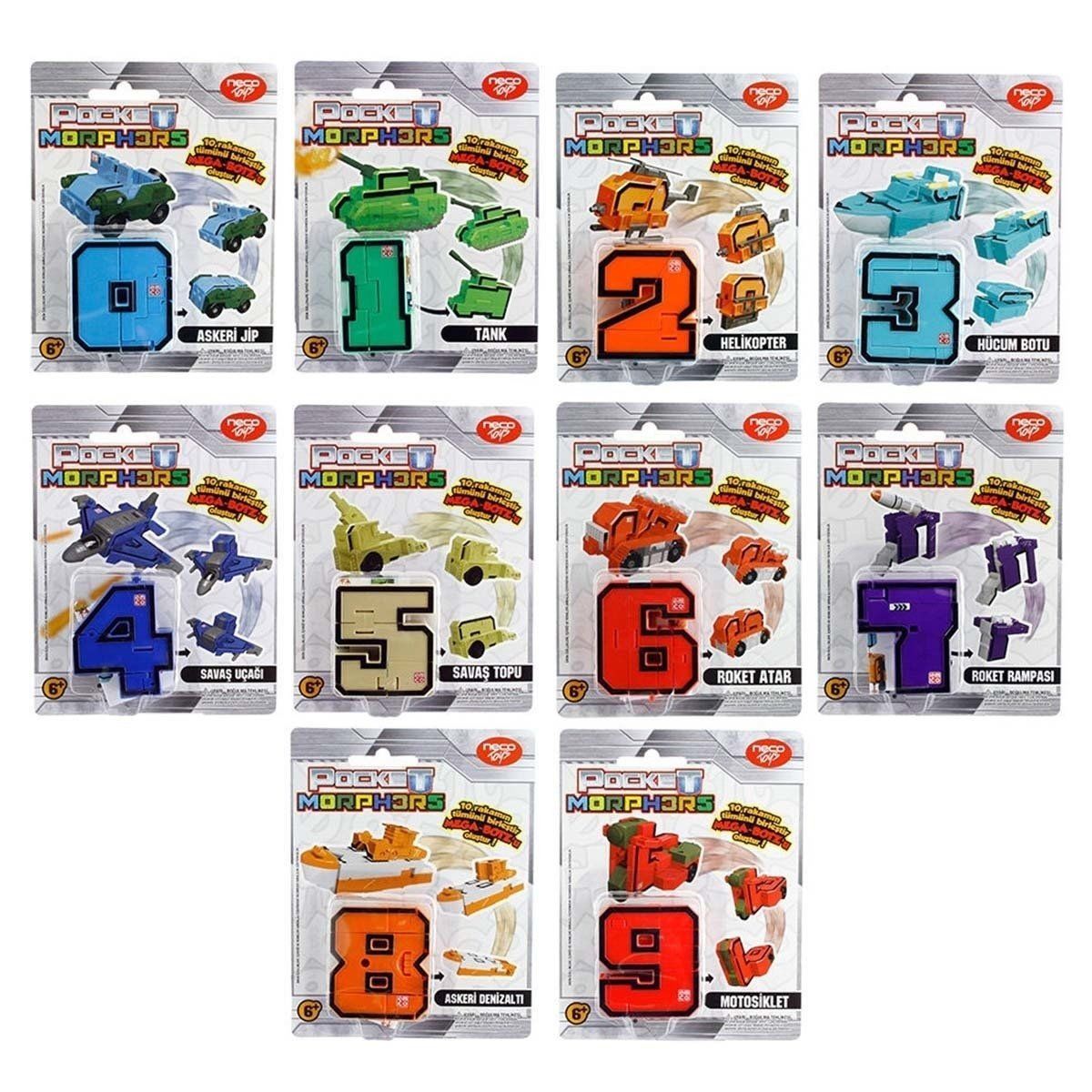 Pocket Morphers-Dönüşebilen Numaralar-PM/6888-1 Adet Stokta Olan Gönderilir