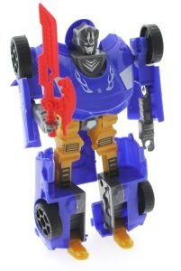Araca Dönüşen Mavi Güçlü Robot