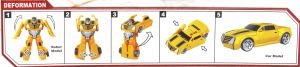 Araca Dönüşen Kırmızı Süper Robot