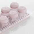 12li Kapaklı Yapışmaz Silikon Tabanlı Plastik Küp Buz Kalıbı - Stokta Olan Renk Gönderilir