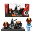5835 SUN-MYG-MOTOSİKLET 1 14 HONDA MONKEY KASKLI FİGÜR PB 3R SES IŞIK - Stokta Olan Renk Gönderilir