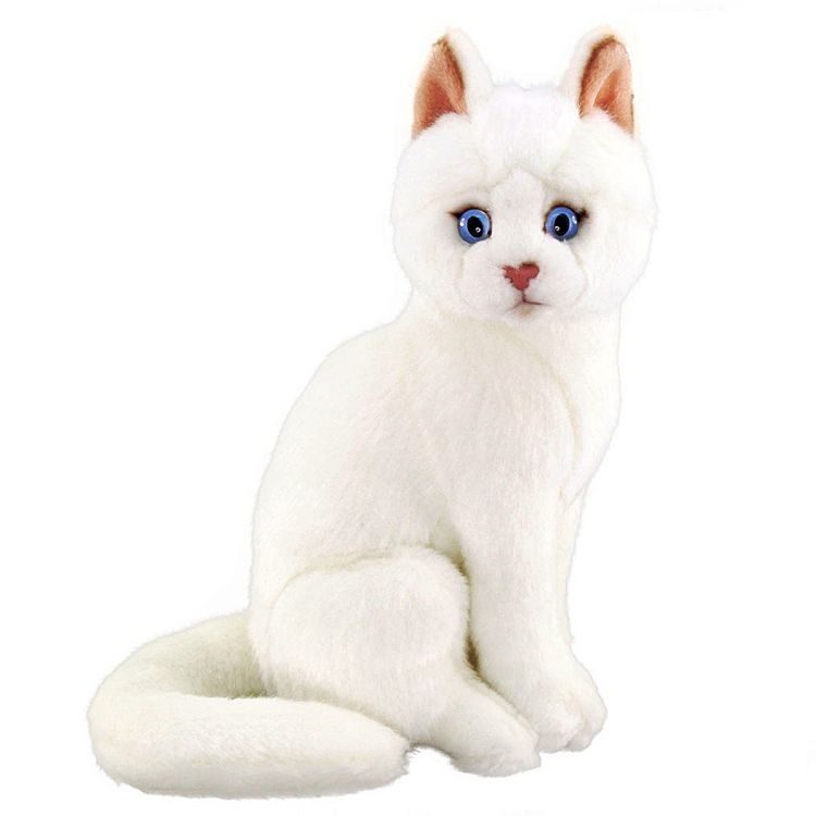 22Cm Oturan Beyaz Kedi