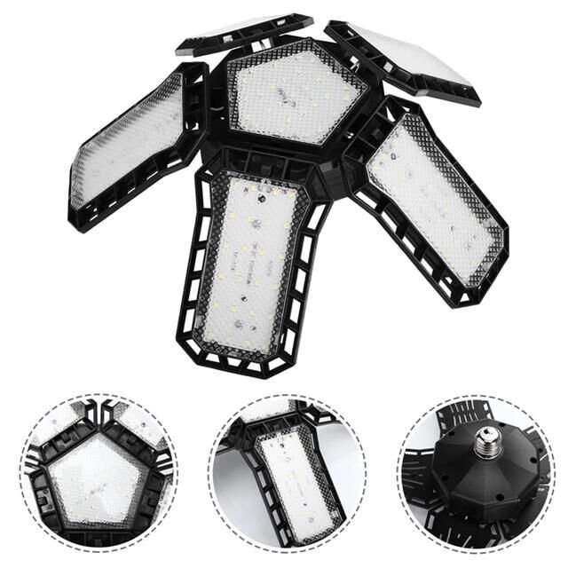 Ledx Ayarlanabilir Açılı 5 Kanatlı 148 Smd Ledli Galaxy Projektör Işığı 60W 6600 Lumen E27 32cm Çap