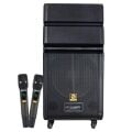 Shile SL-1612B İki El Mikrofonlu-Kumandalı USB/SD/BT/FM Taşınabilir Hoparlör