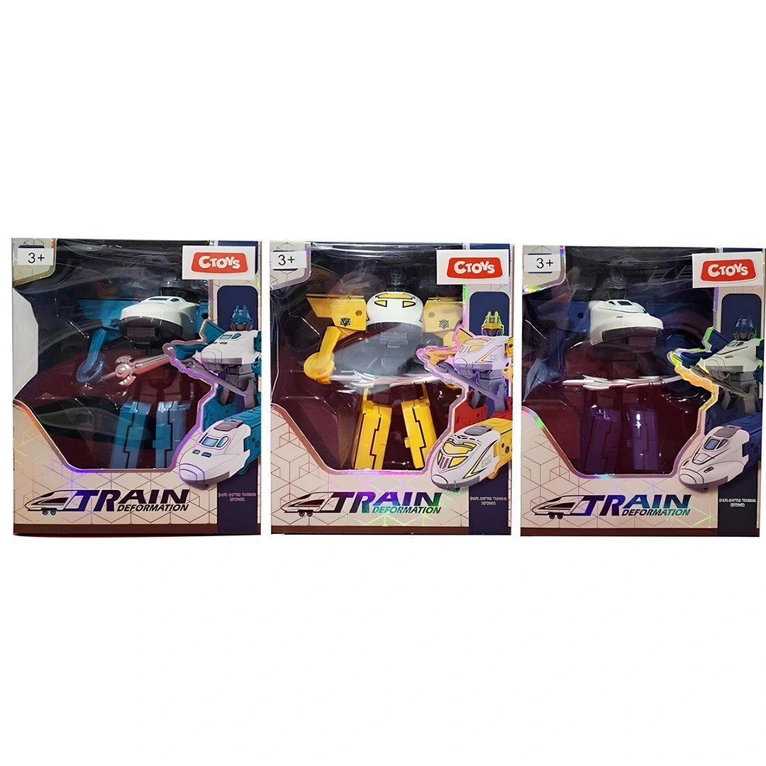 Trene Dönüşebilen Oyuncak Robot - CTOY-FB141 -1 Adet Stokta Olan Gönderilir
