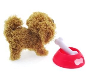 Sesli ve Hareketli Kahverengi Yavru Köpek