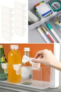10\'luŞeffaf Buzdolabı Yan Kapı Düzenleyici Buzdolabı Dolap İçi Bölümleyici Aparatlar