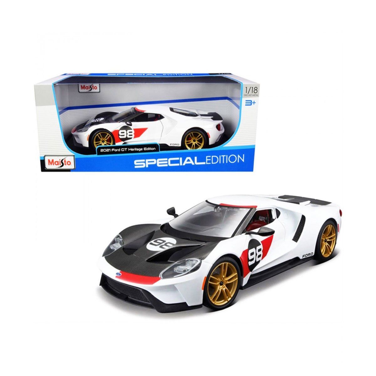 MAIS 31390 Maisto Özel Sürüm 1 18 Ford Gt Herigate Model Araba