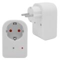 PowerMaster PM-18521 Durum Ledli Akım Korumalı Tekli Priz 16 Amper - 3500 Watt Tekli Beyaz