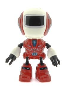 Dekoratif Sesli Işıklı Mini Sevimli Kırmızı Robot