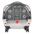 Ice Pet Tekerlekli Çekçekli Kedi Köpek Taşıma Valizi, 42x44 x23 cm, Gri