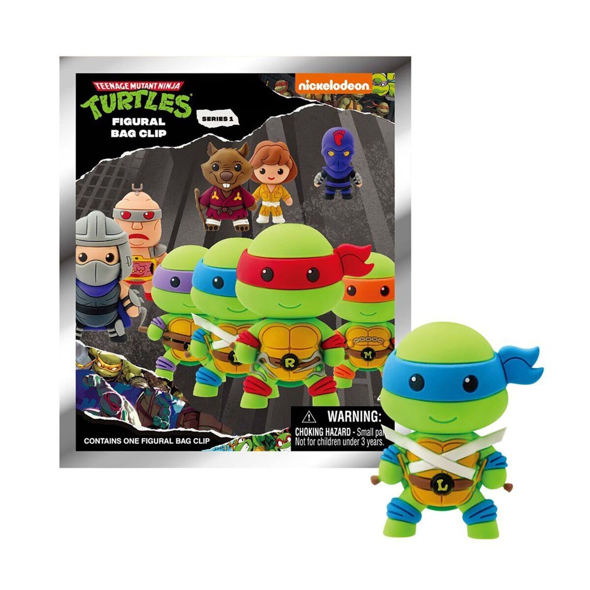 MONO 63160 Monogram Ninja Turtles Klipsli Figür Seri 1  - Sürpriz Paket - 1 Adet Fiyatıdır