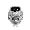 PowerMaster PM-18660 4 Pinli 12mm Erkek Mayk Fiş (M12 - GX12)