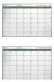 Manyetik Yapışkanlı Bir Aylık Program Planlayıcı Takvim 85x56 cm