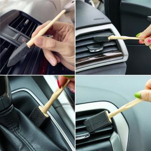 5\'li Araba Havalandırma Temizleme Fırçaları Klima Çıkışları,Toz Alma&Otomobil İçi Detaylı Mini Temizlik Aparatları